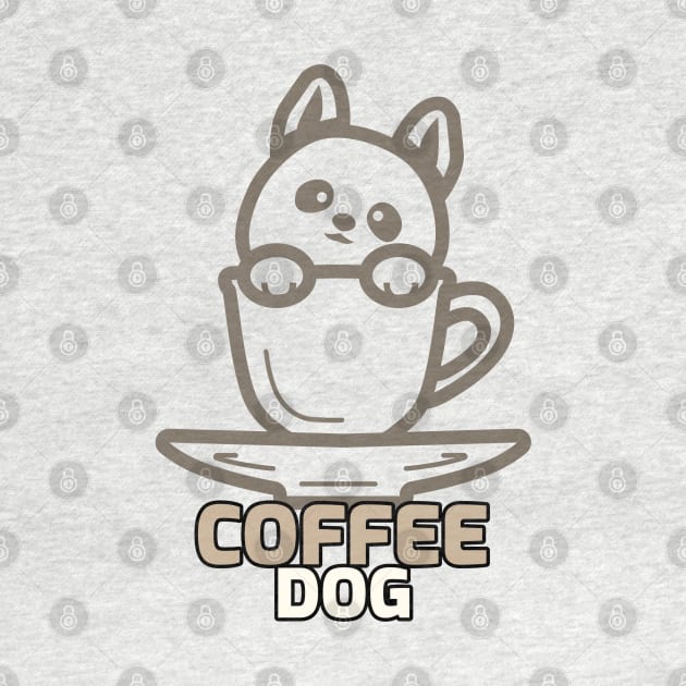 Dog Coffee Addict by NivousArts